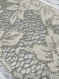KKF8725-W-D1 Dentelle Jacquard Chinée En Polyester Grande Largeur[Fabrication De Textile] Uni Textile(Atelier Komon) Sous-photo
