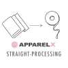 STRAIGHT-PROCESSING Coupe droite (largeur de tissu de 135 cm ou moins)