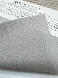 KKW2064-W-D1 Voile Eco Manored Teint En Fil 1/80[Fabrication De Textile] Uni Textile(Atelier Komon) Sous-photo