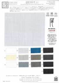 KKW2064-W-D1 Voile Eco Manored Teint En Fil 1/80[Fabrication De Textile] Uni Textile(Atelier Komon) Sous-photo