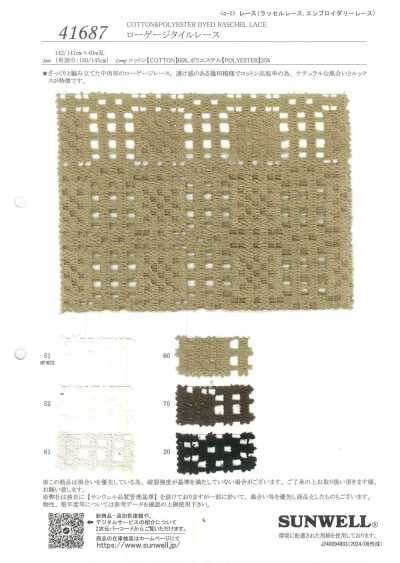 41687 Dentelle Tile à faible jauge