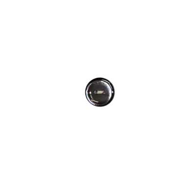 23S Bouton rond en coquillage nacré noir à bordure, fumée