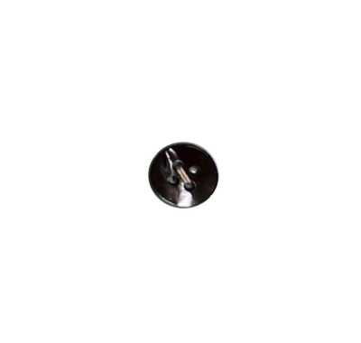 100S4H Bouton rond à 4 trous en nacre noire fumée