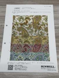 28092 Imprimé Cachemire Sur Toile De Linon 60 Fils[Fabrication De Textile] SUNWELL Sous-photo