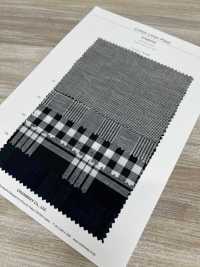 3SG007(5) Plaid En Coton/lin[Fabrication De Textile] Chambray Sous-photo