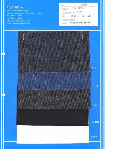 NICO1 Denim souple à sergé gauche