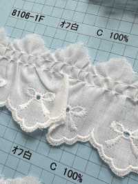 8106-1F Dentelle à Volants En Coton Kyowa Lace Sous-photo