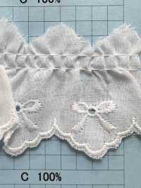 8106-1F Dentelle à Volants En Coton Kyowa Lace Sous-photo