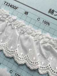 T23400F Dentelle à Volants En Coton Kyowa Lace Sous-photo