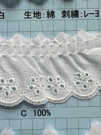 23476F Dentelle à Volants En Coton Kyowa Lace Sous-photo