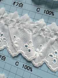 8265-1F Dentelle à Volants En Coton Kyowa Lace Sous-photo