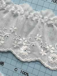 23709-1F Dentelle à Volants En Coton Kyowa Lace Sous-photo