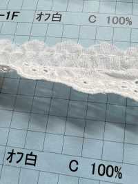 23707-1F Dentelle à Volants En Coton Kyowa Lace Sous-photo