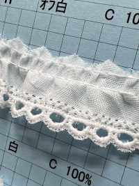 8086-1F Dentelle à Volants En Coton Kyowa Lace Sous-photo
