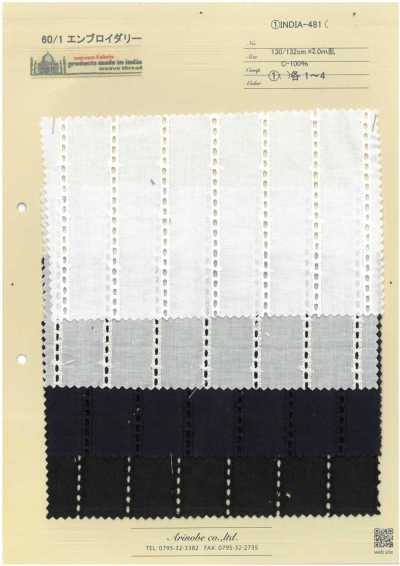INDIA-481 Broderie 60/1
