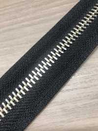 8-N-E-OR WALDES® Fermeture éclair Vintage, Nickel Silver, Taille 8, Ruban Polyester, Ouvert Attache Asahi Sous-photo