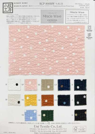 KCP808MW-DK-21 Coton 80 batiste imprimé Miracle Wave