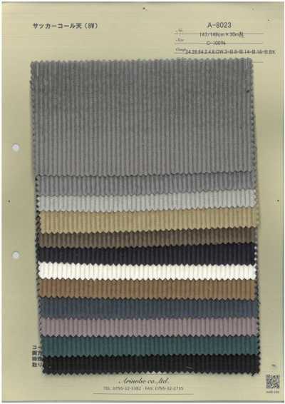 A-8023 Velours côtelé seersucker (8W)