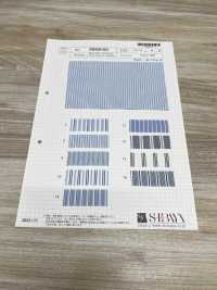 SBN9183 Rayures Bleues 80/2[Fabrication De Textile] SHIBAYA Sous-photo