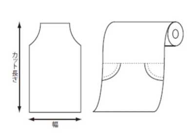 41926 Housse plate en rouleau PE 500 mm x 800 mm