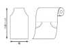 41927 Rouleau Plat En PE, Largeur 500 Mm X 850 Mm
