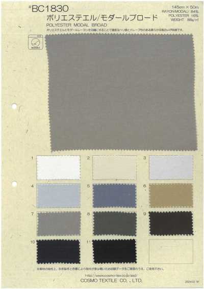 BC1830 Popeline polyester/modal