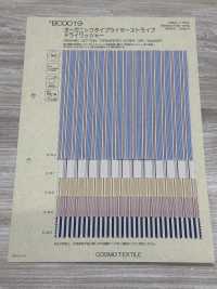 BC0019 Tissu Pour Machine à écrire Biologique à Rayures, Lavé à Sec[Fabrication De Textile] COSMO TEXTILE Sous-photo