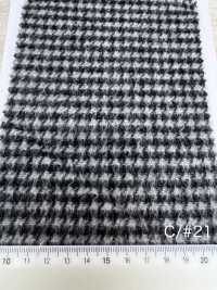 85352 Re WOOL Chambray à Carreaux Shaggy[Fabrication De Textile] Parika Sous-photo