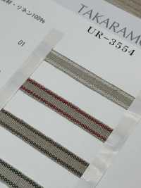 UR-3554 Rayures En Lin[Ruban Ruban Cordon] UNITED RIBBONS Sous-photo