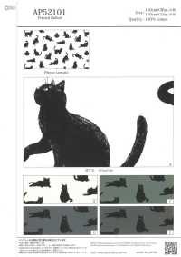 AP52101 Kuroneko Oxford (Rouleau Rond)[Fabrication De Textile] COSMO TEXTILE Sous-photo