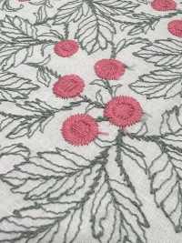 4025-1840-1 Broderie Florale Sur Toile De Coton[Fabrication De Textile] HOKKOH Sous-photo