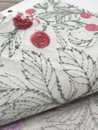 4025-1840-1 Broderie Florale Sur Toile De Coton[Fabrication De Textile] HOKKOH Sous-photo