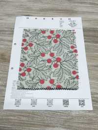 4025-1840-1 Broderie Florale Sur Toile De Coton[Fabrication De Textile] HOKKOH Sous-photo