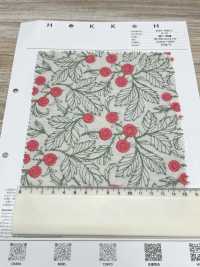 4025-1840-1 Broderie Florale Sur Toile De Coton[Fabrication De Textile] HOKKOH Sous-photo