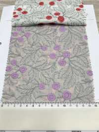 4025-1840-1 Broderie Florale Sur Toile De Coton[Fabrication De Textile] HOKKOH Sous-photo