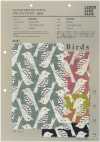 850508 SEVENBERRY® Oiseaux aspect lin flammé