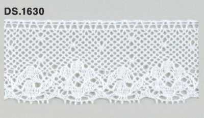 DS1630 Dentelle torsadée blanc cassé de 41 mm de large