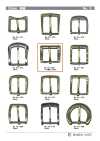 30-589 Boucle 30 mm, gainée de passepoil