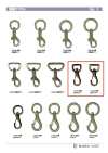 TRIGGER-SNAP-HOOK-3 Mini à tête carrée Aminus