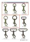 TRIGGER-SNAP-HOOK-6 Petit mousqueton à pompe à tête ronde