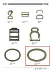 40-528枠 Boucle Cadre Seulement 60mm
