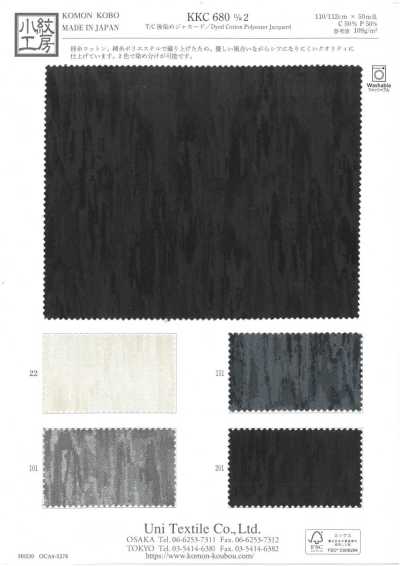 KKC680-D/2 Jacquard T/C teint en pièce