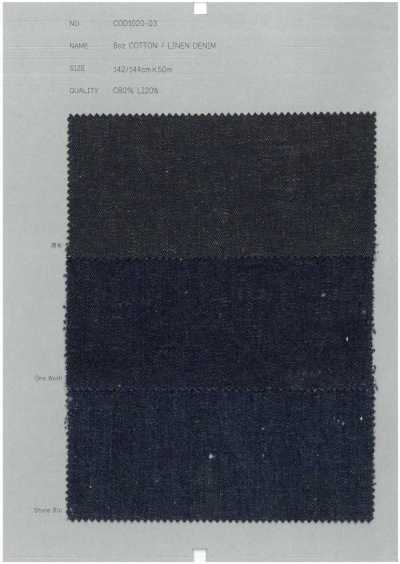 COD1020-03 Denim coton/lin 8 oz