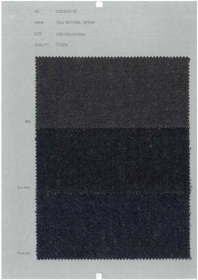 COD1031-ID Denim naturel 10 oz
