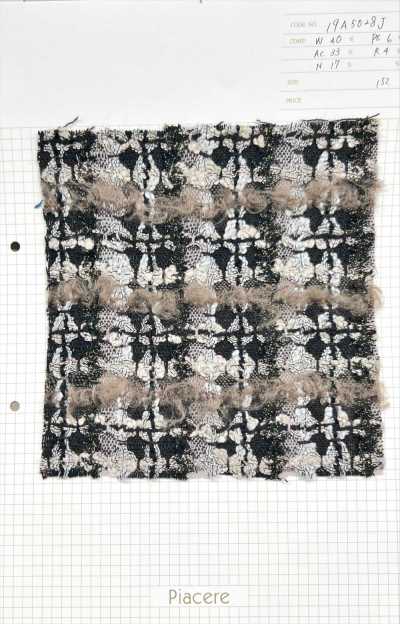 19A5028J Mohair fantaisie avec fourrure