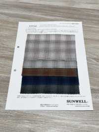 35514 Boulette En Coton/soie Noil Lawn Ombre Check[Fabrication De Textile] SUNWELL Sous-photo