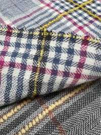 14416 Fuwa. Coton Froncé, Chevrons, Fil Mohair, Carreaux[Fabrication De Textile] SUNWELL Sous-photo