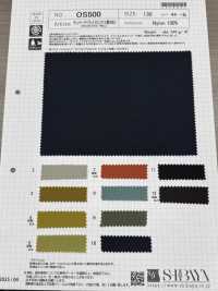 OS500 Sergé De Nylon Heve Vintage Avec Finition Hydrofuge[Fabrication De Textile] SHIBAYA Sous-photo