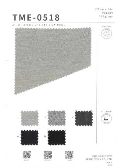 TME-0518 Over The Linen // Sergé aspect lin