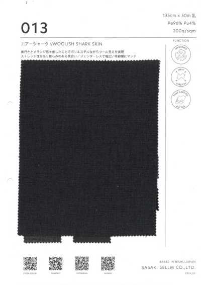 013 Grain de requin stretch laineux